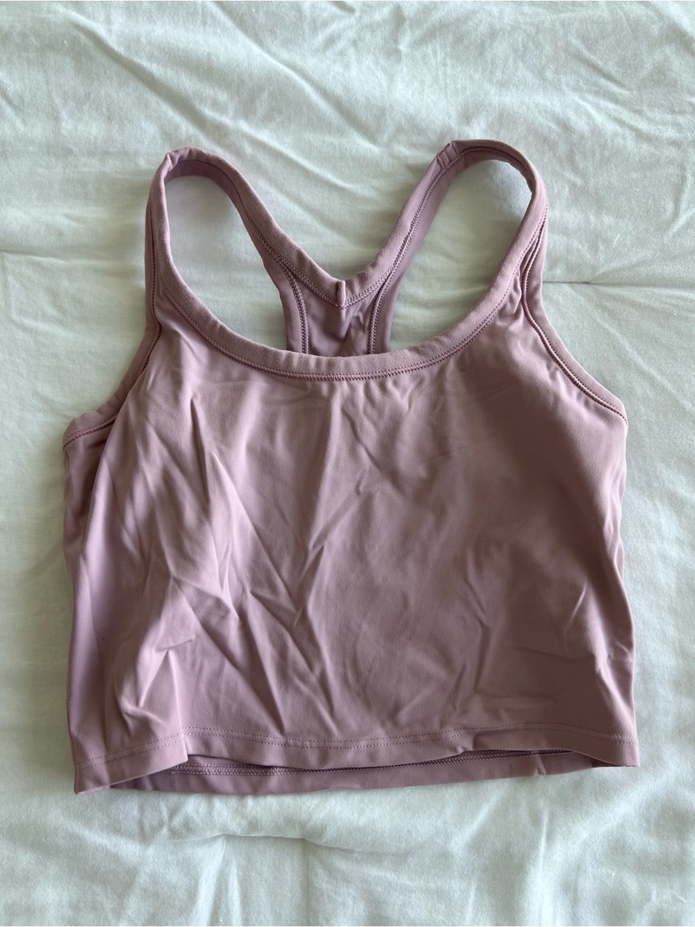 Amazon Mauve Racerback Cropped Tank